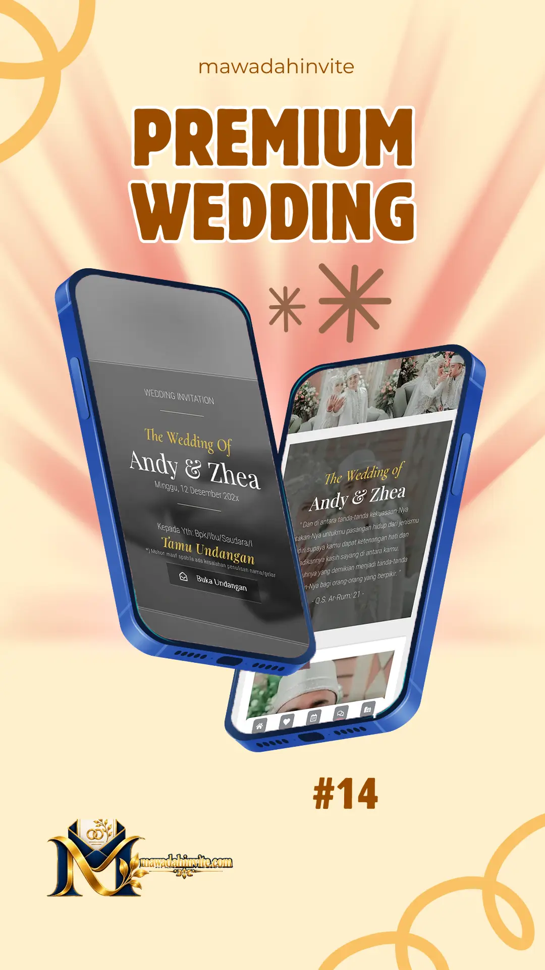 Template undangan digital premium Mawadah Invite 14