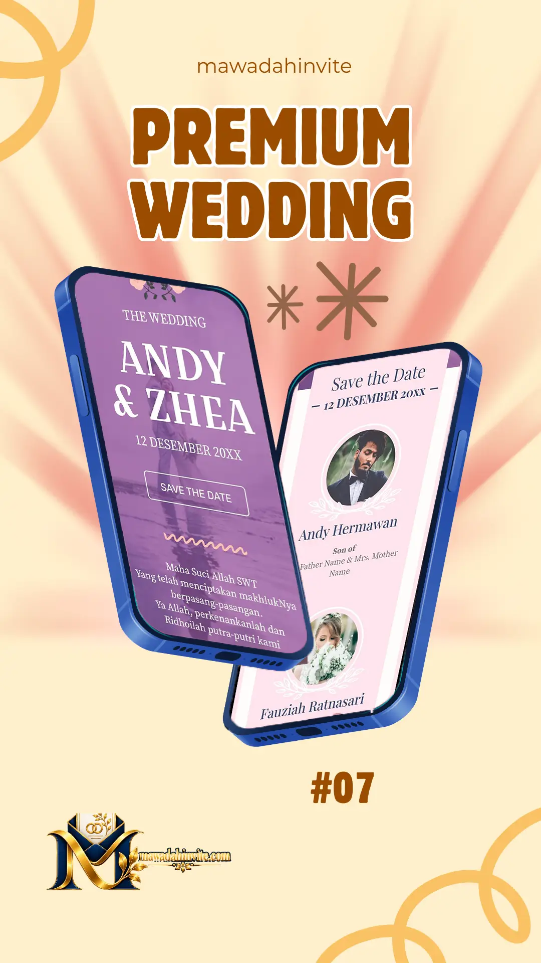 Template undangan digital premium Mawadah Invite 7