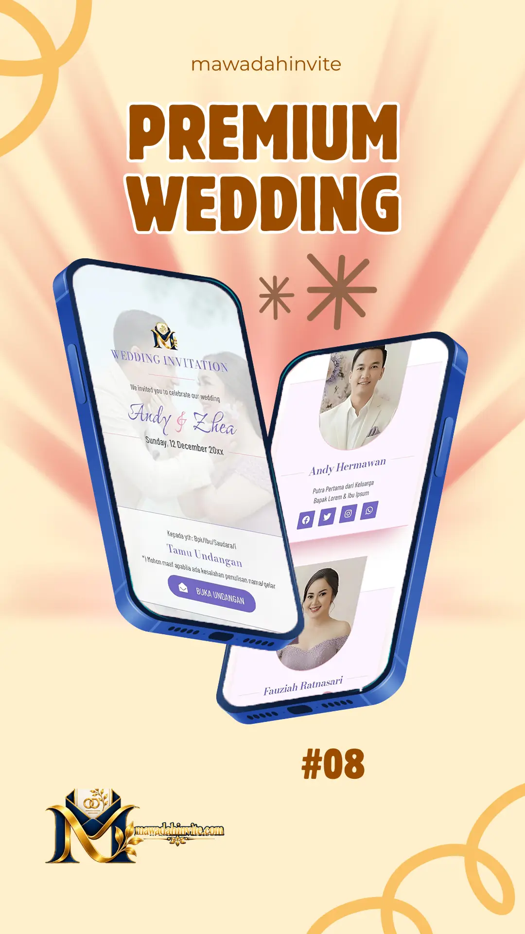 Template undangan digital premium Mawadah Invite 8