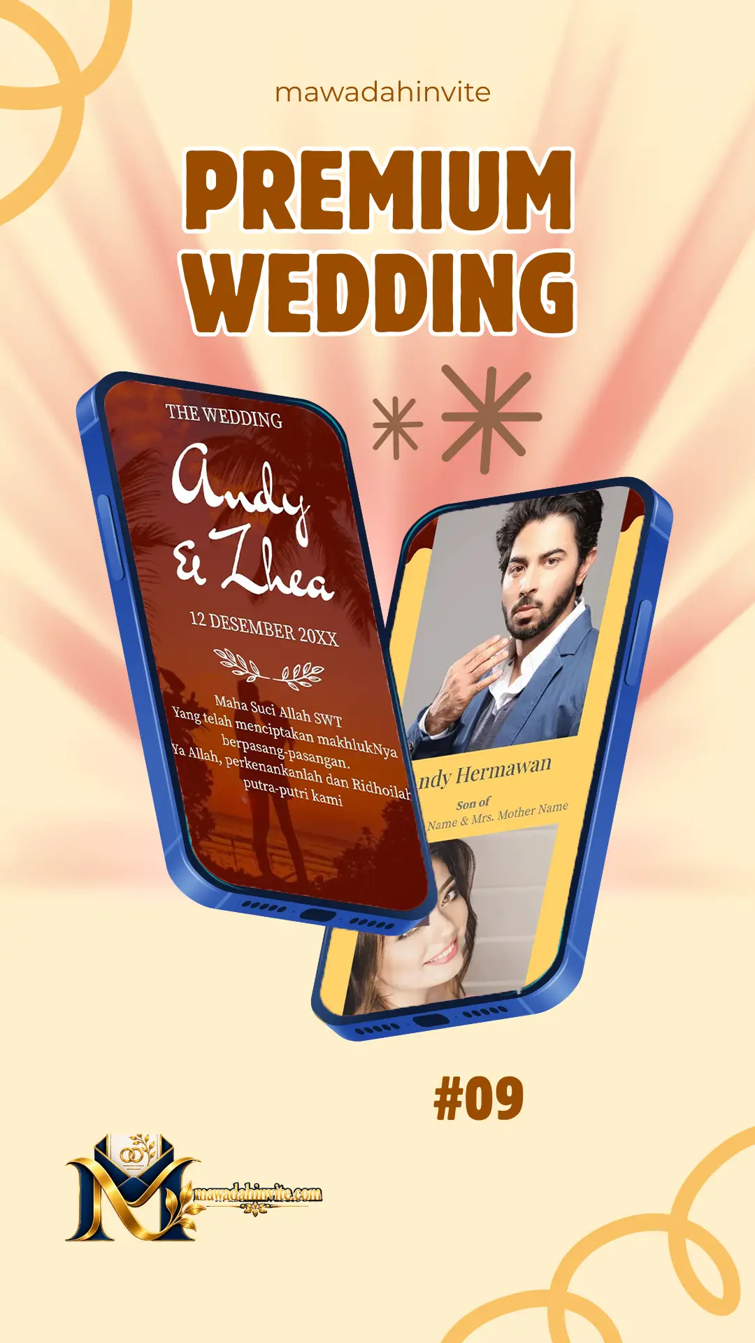 Template undangan digital premium Mawadah Invite 9
