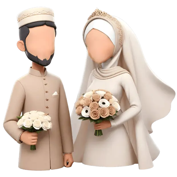 Template undangan digital wedding syari