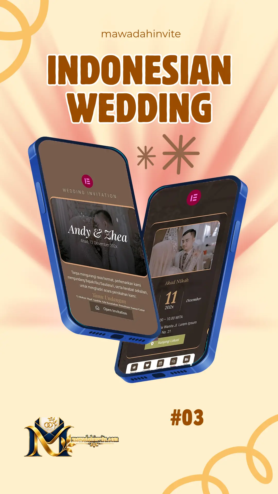 Contoh undangan digital Mawadah Invite 3