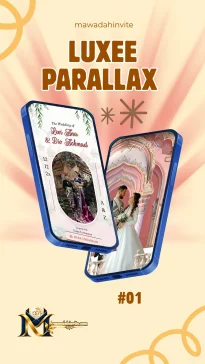 Template undangan digital Luxee Parallax 1 Mawadah Invite
