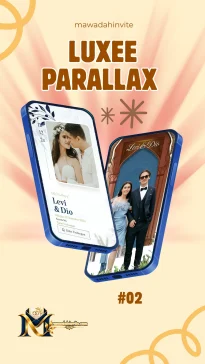 Template undangan digital Luxee Parallax 2 Mawadah Invite