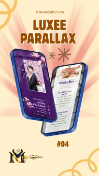Template undangan digital Luxee Parallax 4 Mawadah Invite