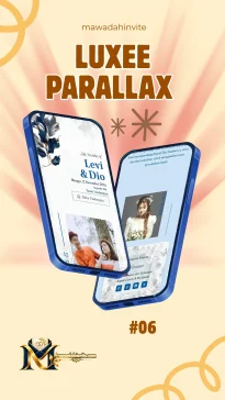 Template undangan digital Luxee Parallax 6 Mawadah Invite