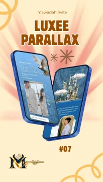 Template undangan digital Luxee Parallax 7 Mawadah Invite