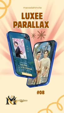 Template undangan digital Luxee Parallax 8 Mawadah Invite