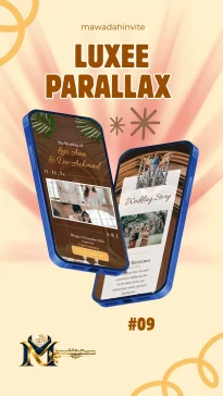 Template undangan digital Luxee Parallax 9 Mawadah Invite