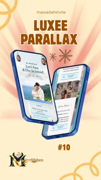 Template undangan digital Luxee Parallax 10 Mawadah Invite